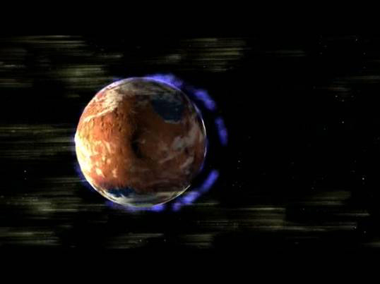 Most of Mars' Atmosphere Is Lost in Space